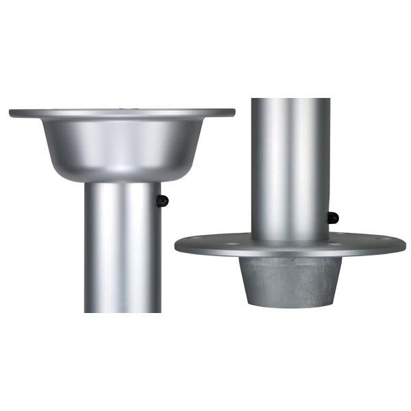 Pedestal and Base (From Deck Level) - Height: 760mm - Base Dia: 177mm / 7"