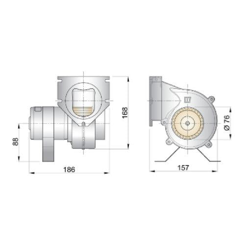 Extraction Ventilator - Inside Hose Dia: 76mm