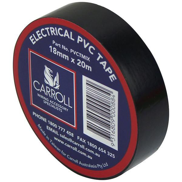 Electrical Tape - 20(L)m x 18(W)mm - 10 Pack