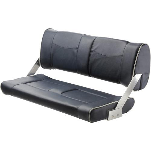 FERRY BENCH Bench seat with adjustable backrest - Dark blue with white seams