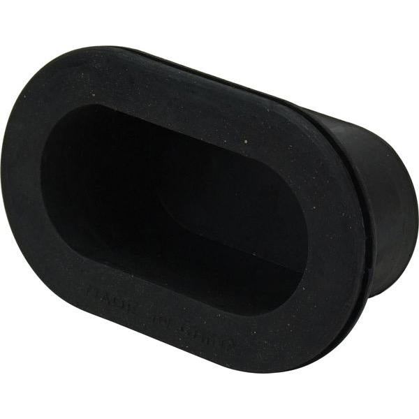 Black Slop Stopper - Oval - 100 x 46mm