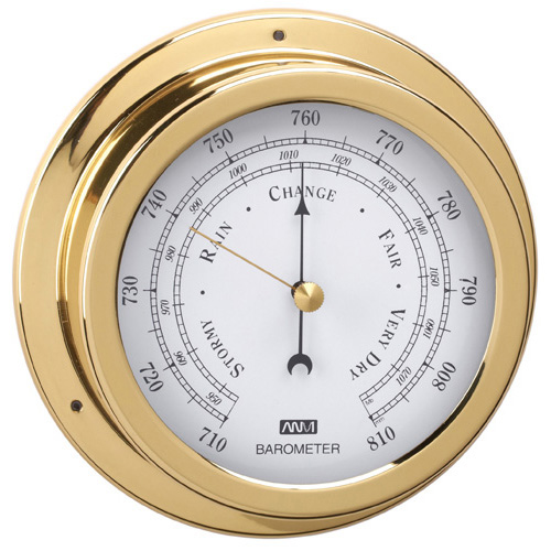 Barometer - Polished Brass - 120mm