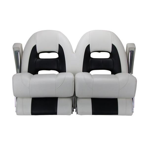 Double Cruiser Series Seat - White/Black