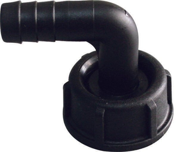 90 Degree Connector - 3/4 Thread - 13mm Hose Barb - Suits Diablo Tanks
