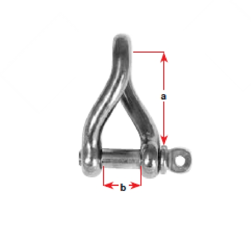 Twisted Shackle - Stainless Steel