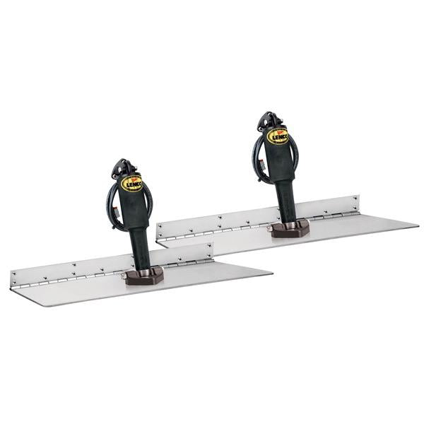 Trim Tab Super Strong Kit - Electro Polished - 12"(L) x 30"(W) - 12V (Switch Kit Required)