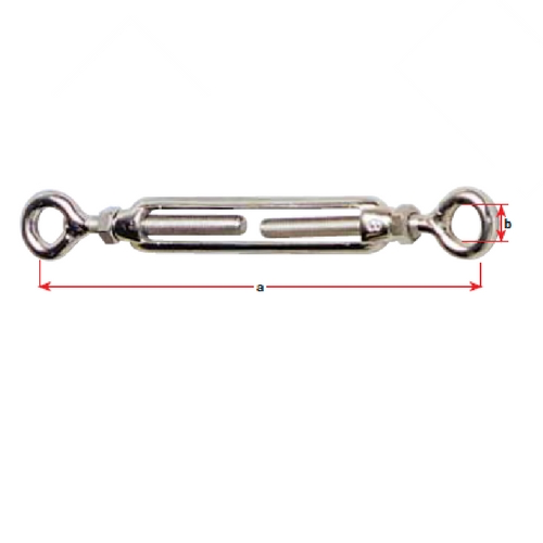 Open Body Turnbuckle - Stainless Steel Eye and Eye