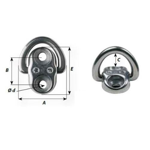 Titanium Folding Padeye (Patended)