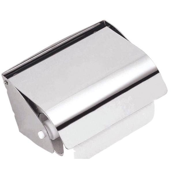 Stainless Steel Toilet Roll Holder with Hood