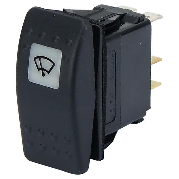 12V 3 Position Wiper Switch Off/On/(On)