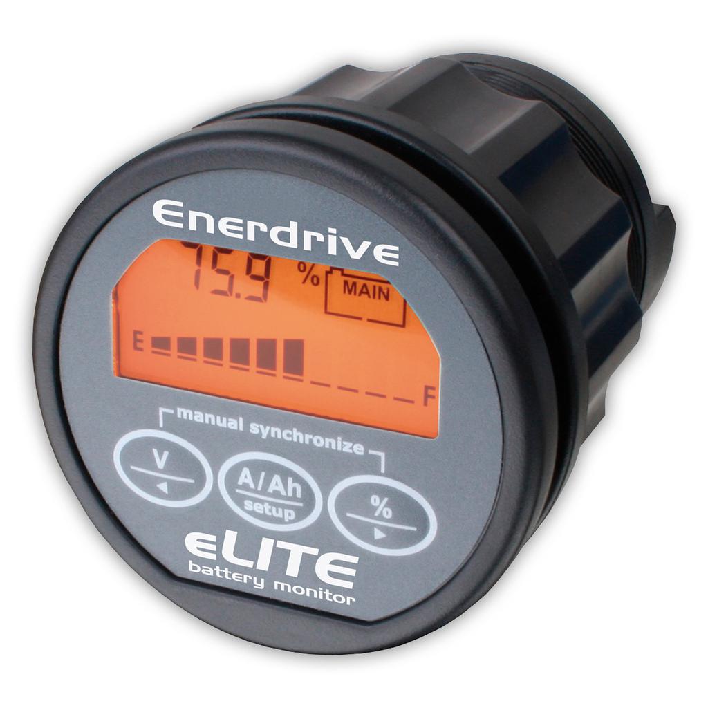 Enerdrive - e-LITE Battery Monitor 12-24V Range Including 500amp Shunt