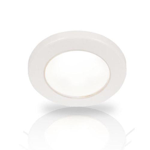 White EuroLED 75 LED Down Light - 12V DC, White Plastic Rim
