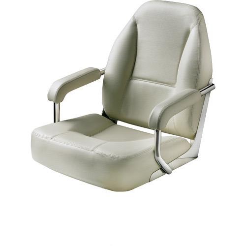MASTER Helm seat with Stainless Steel - White