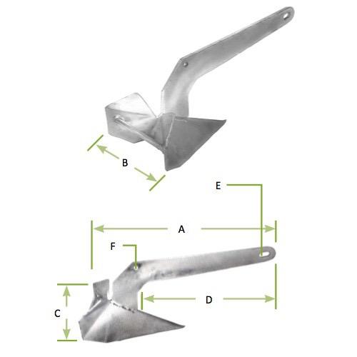 Delta Style Stainless Steel Anchor