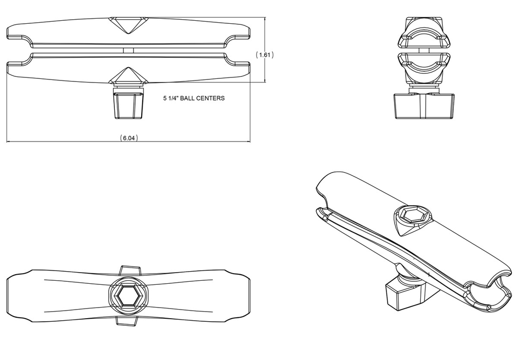 RAM B-201U- C Long Arm