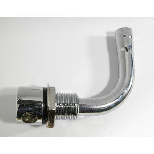Fuel Tank Breather - Chrome Angled - 90 Bend Up - Hose Size: 13mm