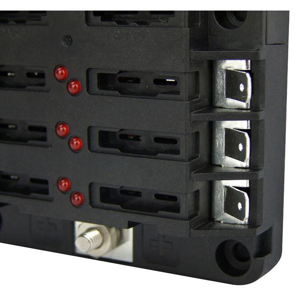 Buss Bar 12 Way Negative Fuse Box Modular 12-32V