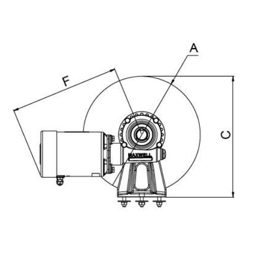 Tasman Winch 6-6 (Incl. 70m 6 mm Rope & 10m 6mm Chain)