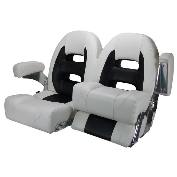 Double Cruiser Series Seat - White/Black