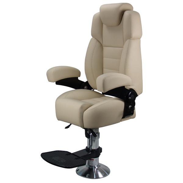 Voyager Pilot Seat with Pedestal & Footrest - Beige