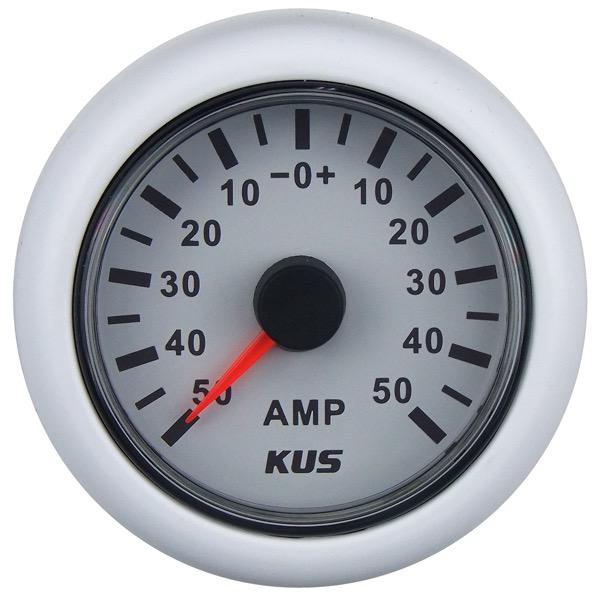 12/24V Amp Gauge - 52mm Dia.