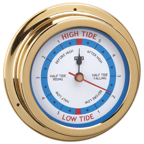 Tide Clock - Polished Brass - 120mm