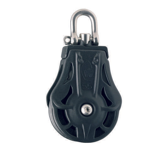 Plain Bearing Single Block Sheave Dia 55mm - Swivel Head