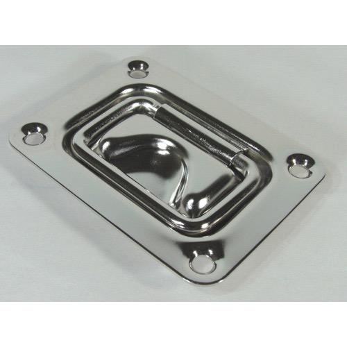 Floor Lifting Ring - Stainless Steel - Face: 76 x 58mm