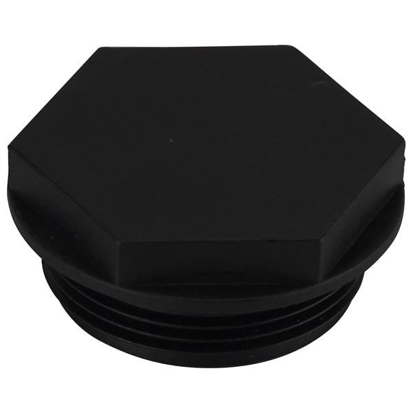 1-1/2" BSP (M) Black Aquavalve Plug