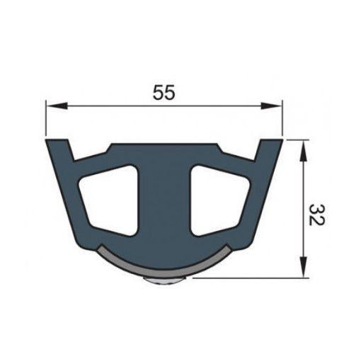 Base Profile for Rubbing Strake - TRAP5S (Inlay ordered seperately)