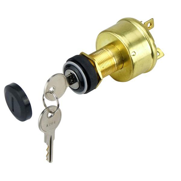 12V Waterproof Momentary Ignition Switch - 20mm Cut-out Diameter
