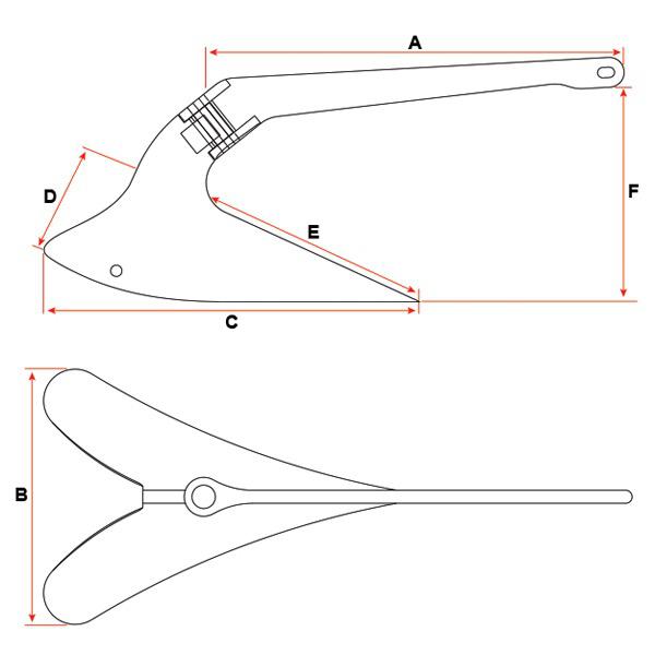 Galvanised Plough Anchor