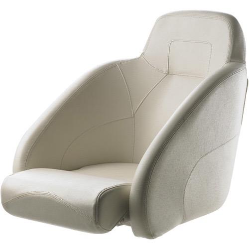 QUEEN Helm seat with flip-up squab - White