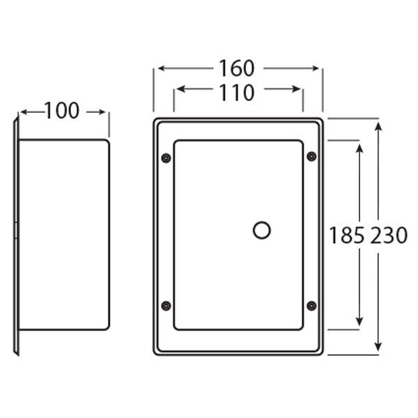 Rectangle Shower Box & Mixer Kit
