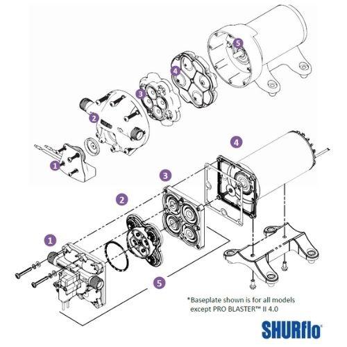 Drive & Diaphragm Assembly suits 4901 Series