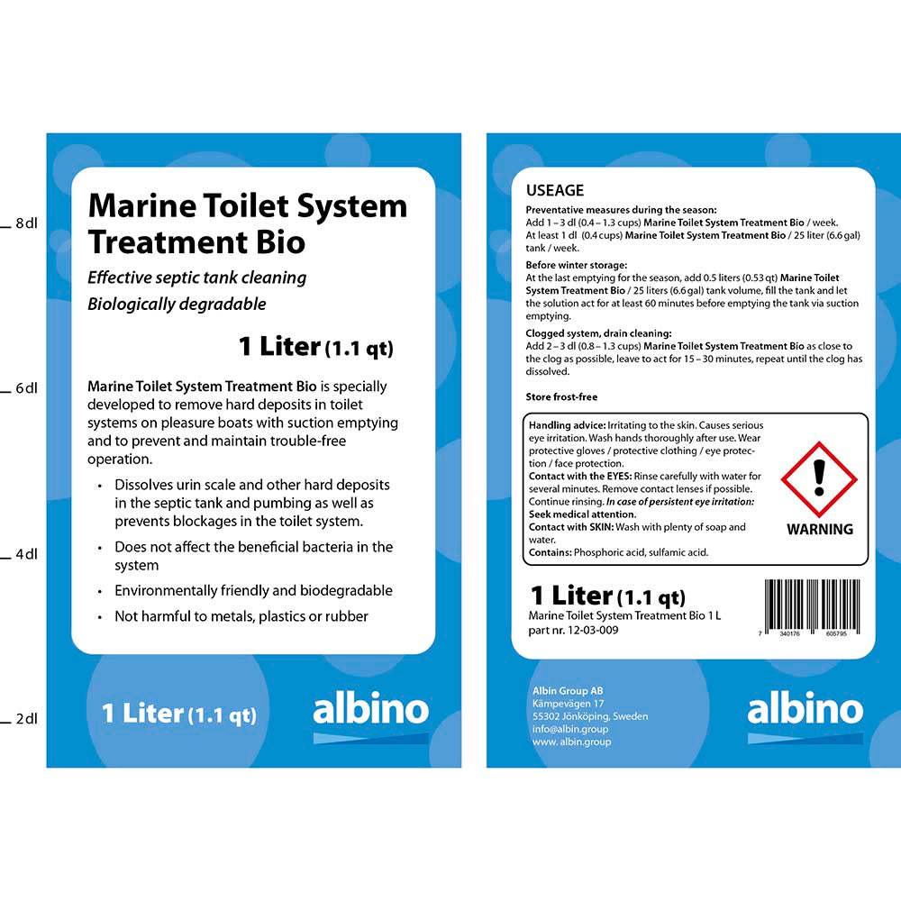 Albin - Marine Toilet System Treatment Bio