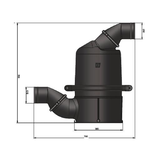 High Performance Waterlock - Capacity: 55L - Black