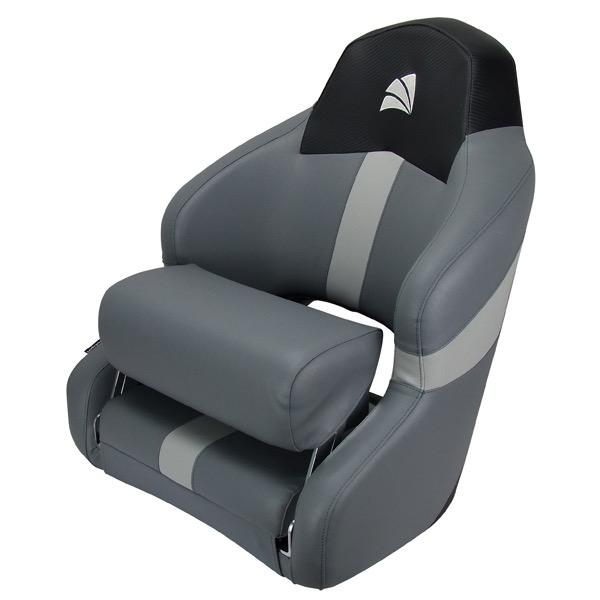 Reef Series Seat - Flip Up Thigh Support - Black Carbon/Grey/Light Grey