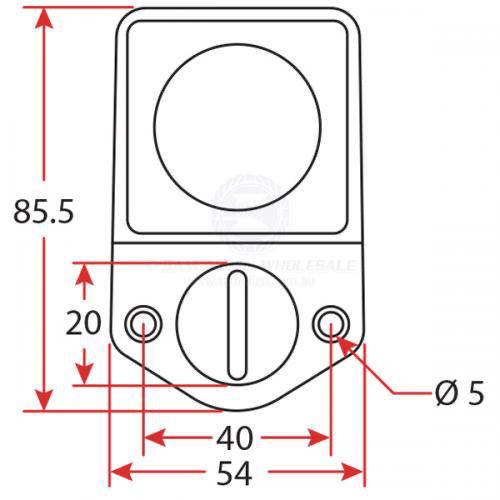 LED Retro Fit Underwater Bung Light - 12V - 500 Lumens