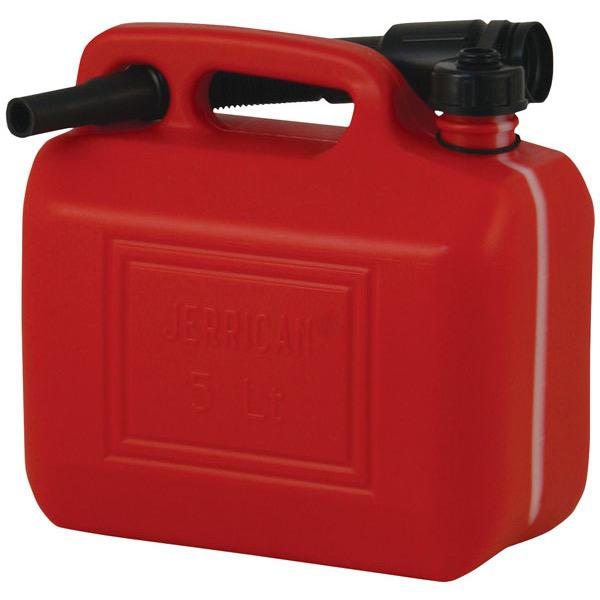 Red Polyethylene Fuel Jerry Can