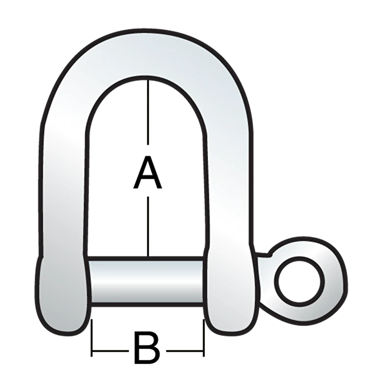 6mm Stamped Shackle - ID 17 mm