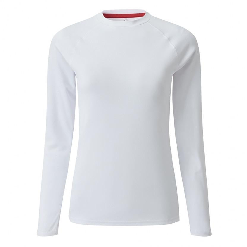 Womens UV Tec Long Sleeve Tee - White