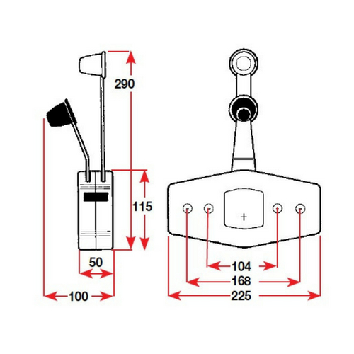 Side Mount Control - Economy side mount control