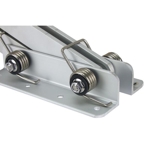 Outboard Motor Bracket - Anodised Aluminium - Timber Board