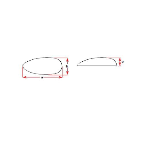 Teardrop Anode - Plain - Zinc