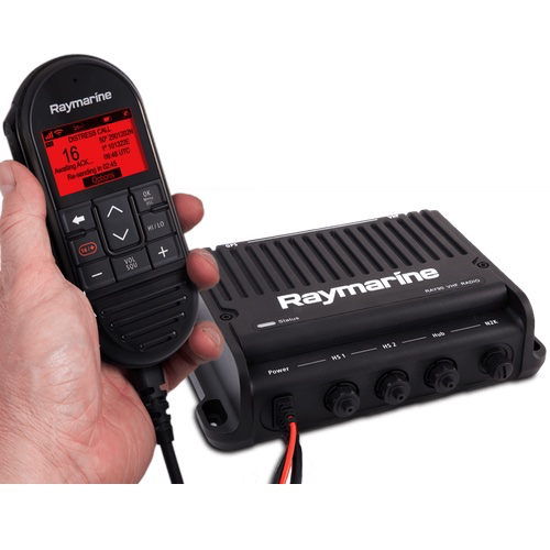 Ray90 Modular Dual-Station VHF Radio System (incl. wired handset, passive speaker & cable)