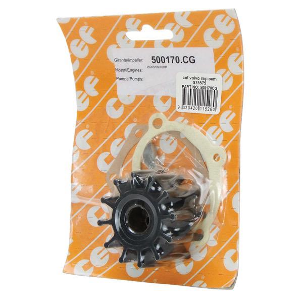 Impeller Johnson Pump OE 09-0801B, Volvo Penta OE 875575-3/OE 21951350/OE 831182