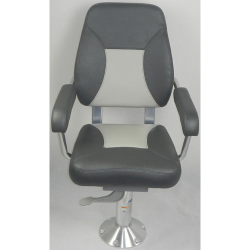 Mini-Mojo Deluxe Helm Seat - Charcoal with Mid Grey contrast