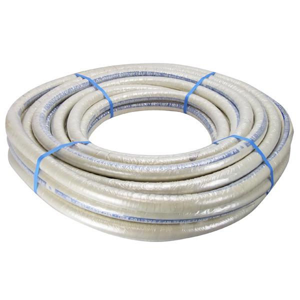 White Sanitation Hose 105 PSI (Sold & Priced Per Meter) - Roll Length 30m
