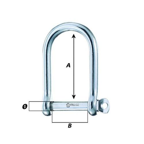 Self-locking Large Opening Shackle